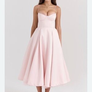 House of CB Pink Midi Dress